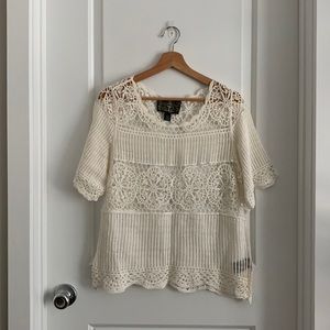 LAST CALL! 💥 Anthropologie James Coviello Cotton Lace Top 🐇